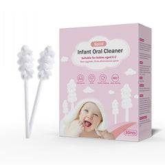 30pcs Baby Tongue Cleaner Oral Cleaning Gauze