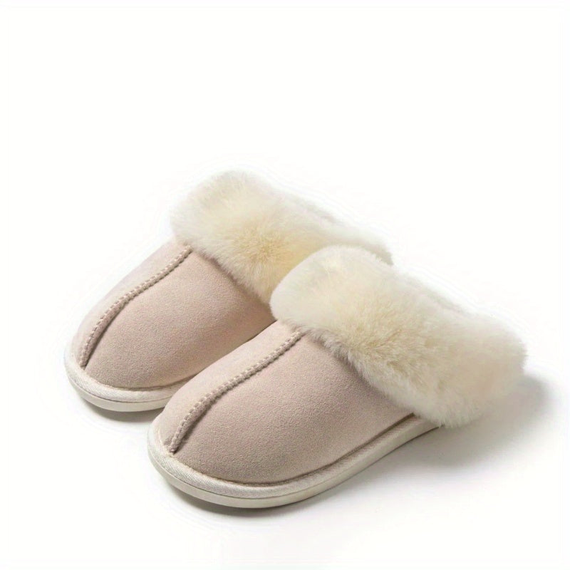 Warm Plush Anti-Skid Home Slippers - Autumn/Winter Indoor Unisex