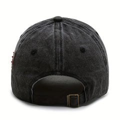Men's Retro Baseball Cap Letter Embroidery Peaked Cap