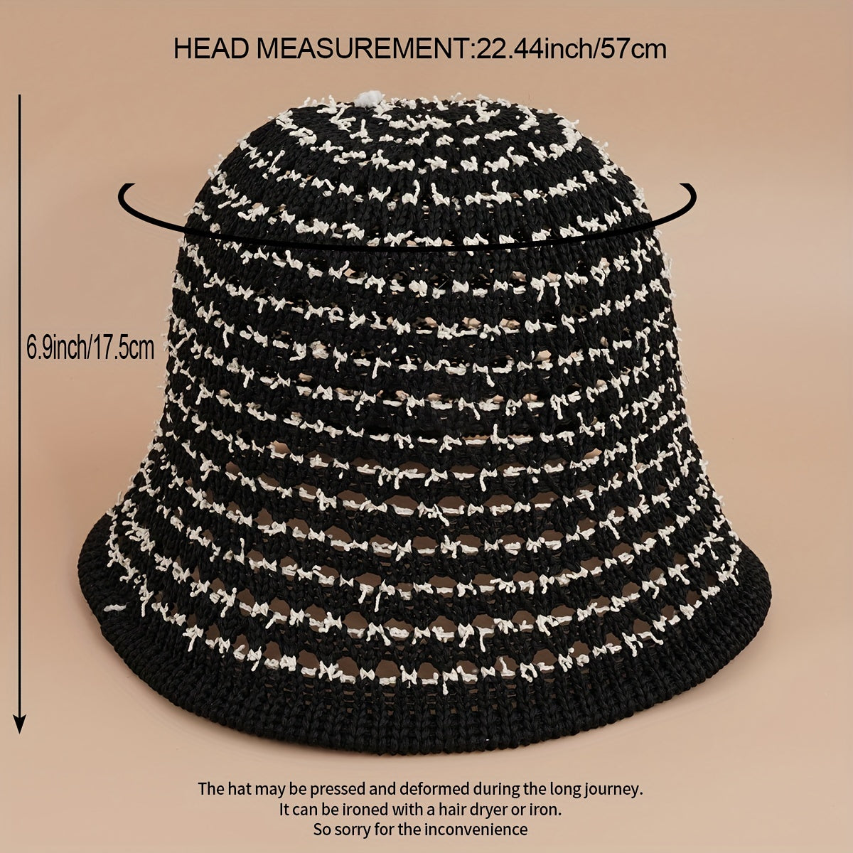 Woolen Plaid Fisherman Hat Autumn Winter All-match Bucket Hat