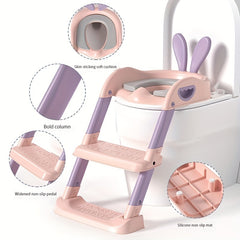 Adjustable Foldable Toilet Training Seat Ladder Boys Girls