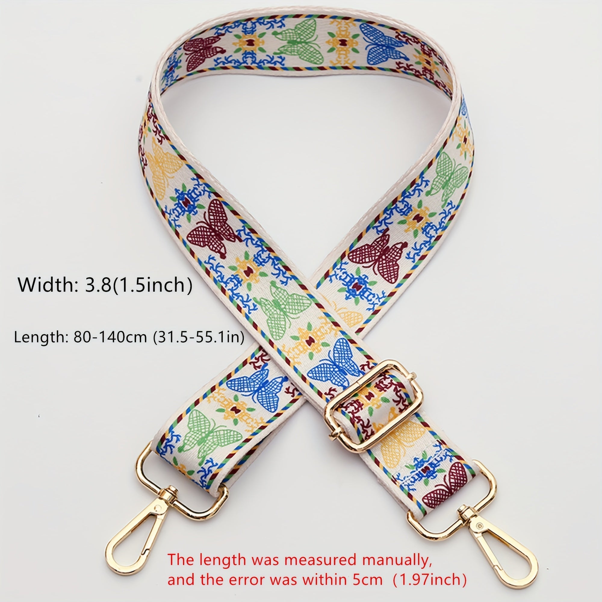 Colorful Pattern Bag Strap Adjustable Shoulder Bag Travel Accessories
