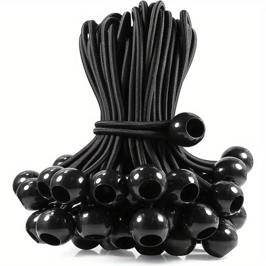 20pcs Ball Bungee Cords Heavy Duty Tie Down Cord for Shelter Gazebo Camping Tent
