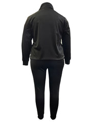  Lip Print Hoodie & Pants Set