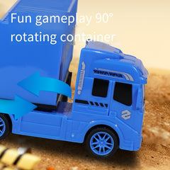 Colorful Plastic Semi Truck & Container Toy