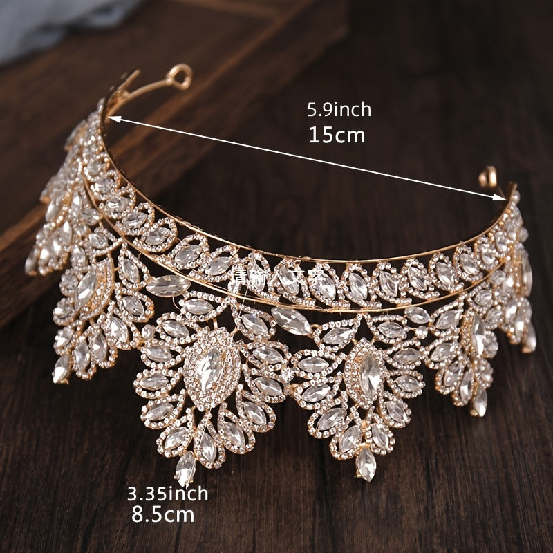 Bridal Wedding Crystal Crown Hair Accessories Rhinestone Crown