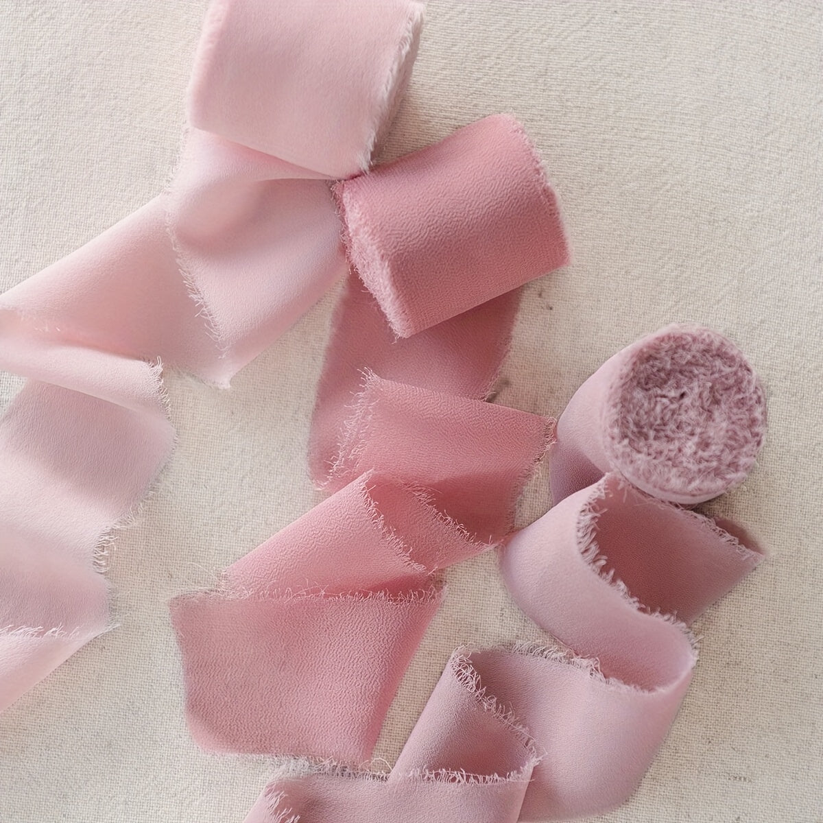 Chiffon Ribbon Fringe Silk Ribbon 3.99cm x 4.57m