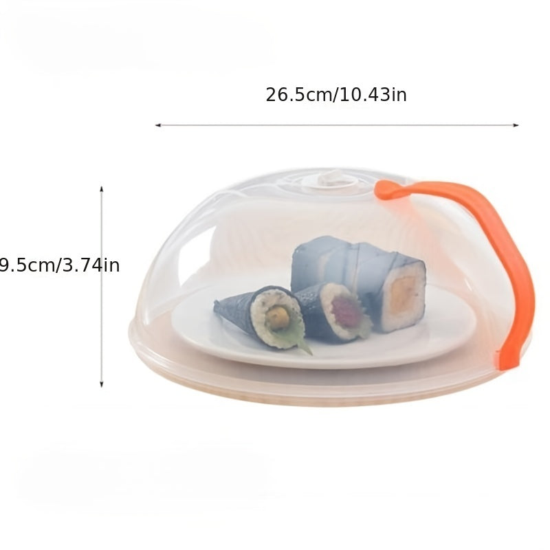 1pc Stackable Refrigerator Fresh Keeping Plate Cover With Steam Vents