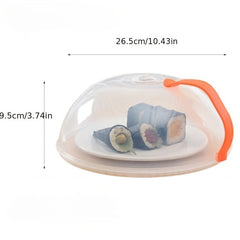 1pc Stackable Refrigerator Fresh Keeping Plate Cover With Steam Vents