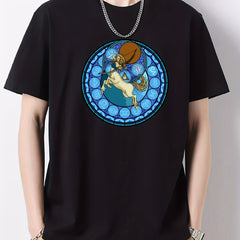 Zodiac Pattern Print Men's Graphic Crew Neck Tshirt