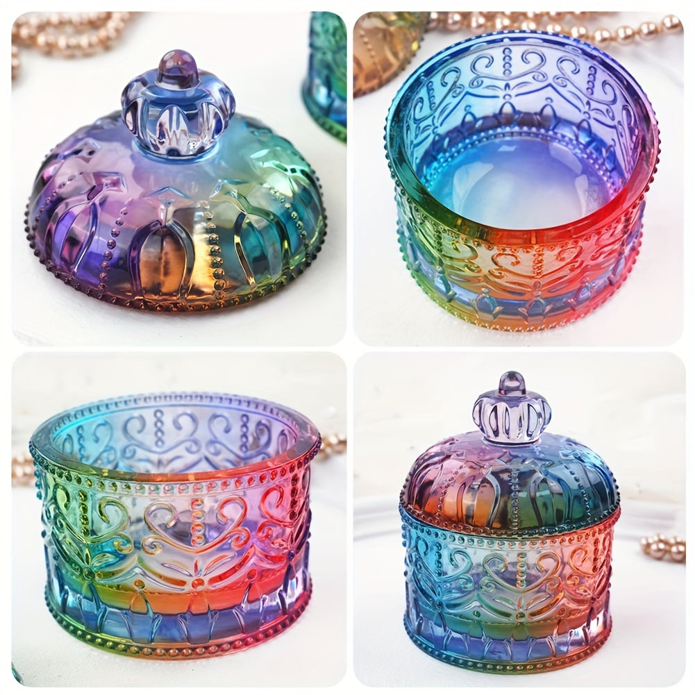 Vintage Jar Resin Mold With Lid for Epoxy Casting DIY Crafts Kits
