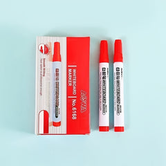 10 Pack Whiteboard Markers Red Water Based Large Capacity