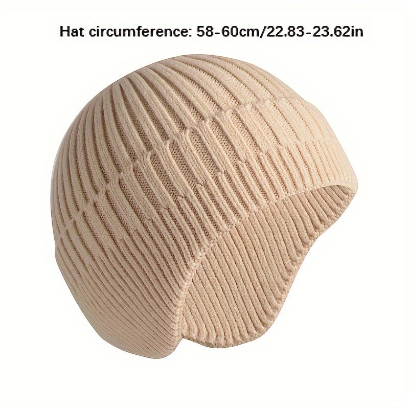 Thickened Warm Ear Protection Hat Woolen Knitted Hat