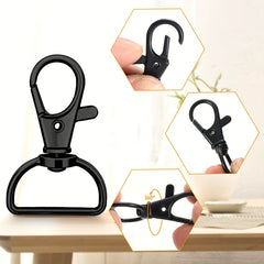 56PCS Zinc Alloy Rotating Lobster Clasp D Keychain Luggage Hardware Keyring Buck