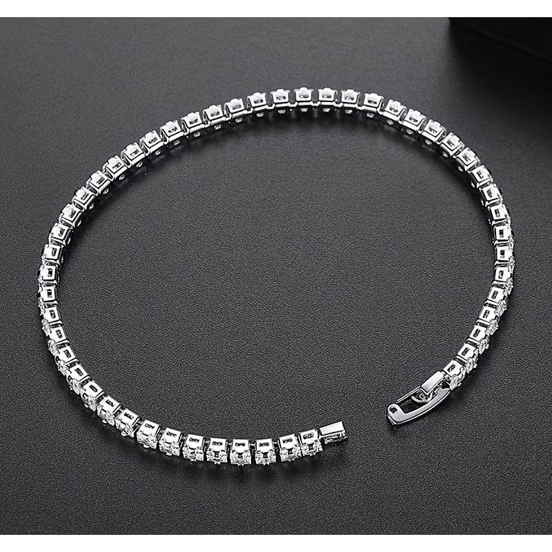 Single Row Zircon Holiday Style Women's Jewelry