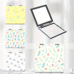 Floral Compact Mirror Portable for On the Go Touch Ups