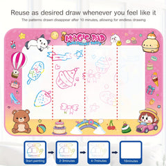 Pink Magic Water Drawing Pad Colorful & Absorbent Watercolor Canvas Mat