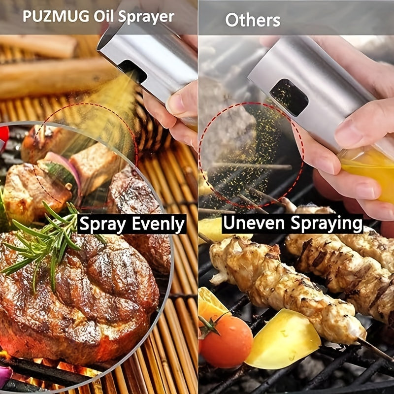 Glass Sprayer with Brush and Funnel Set for Air Fryer