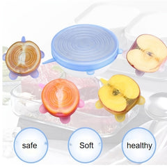 6pcs Silica Gel Fresh keeping Cover for Fruits and Vegetables