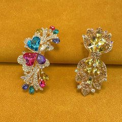 Alloy Rhinestone Hair Clip French Barrette Duck Billed Clip Hair Accessories