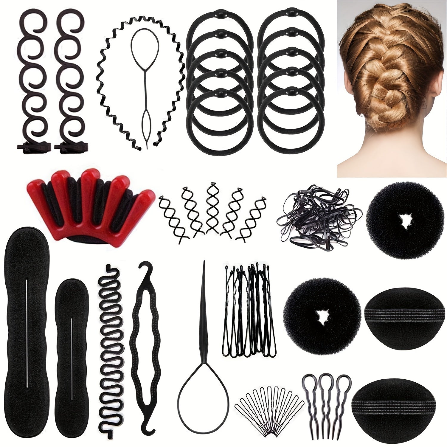 81-Piece Hair Styling Kit for Women - Hair Accessories Set