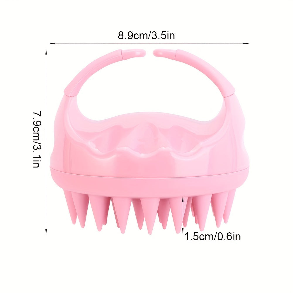 Silicone Scalp Massager Brush for Hair Washing and Exfoliation