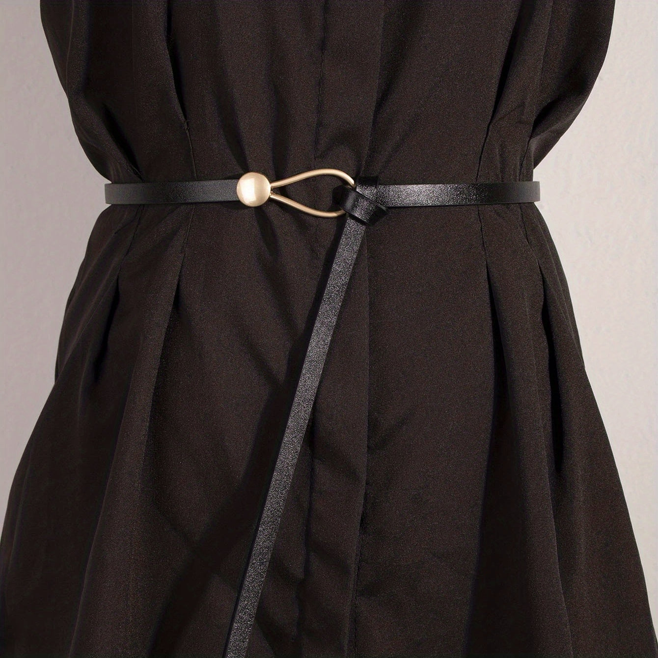 Thin Casual Waistband Decorative Dress Girdle PU Leather Jeans Pants Belt