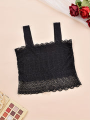 Jacquard Lace Tank Bra Seamless Wireless Bra