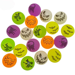 10pcs Halloween Glow In The Dark Bouncy Balls 2 Halloween Trick Treat Toy