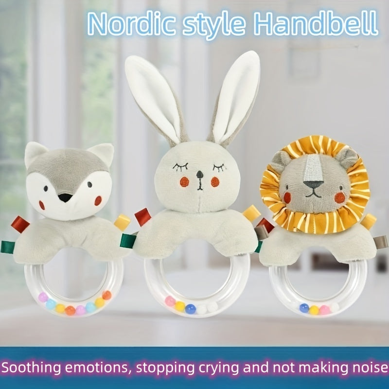 Baby Hand Rattle Grasping Training Plush Toy