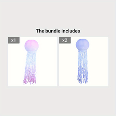 Jellyfish Lantern DIY Strap Beard Gradient Lantern Museum Decor Supplies