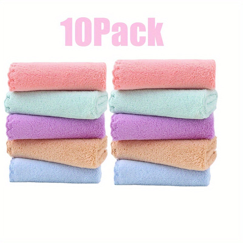 Soft & Absorbent Coral Fleece Baby Burp Cloths