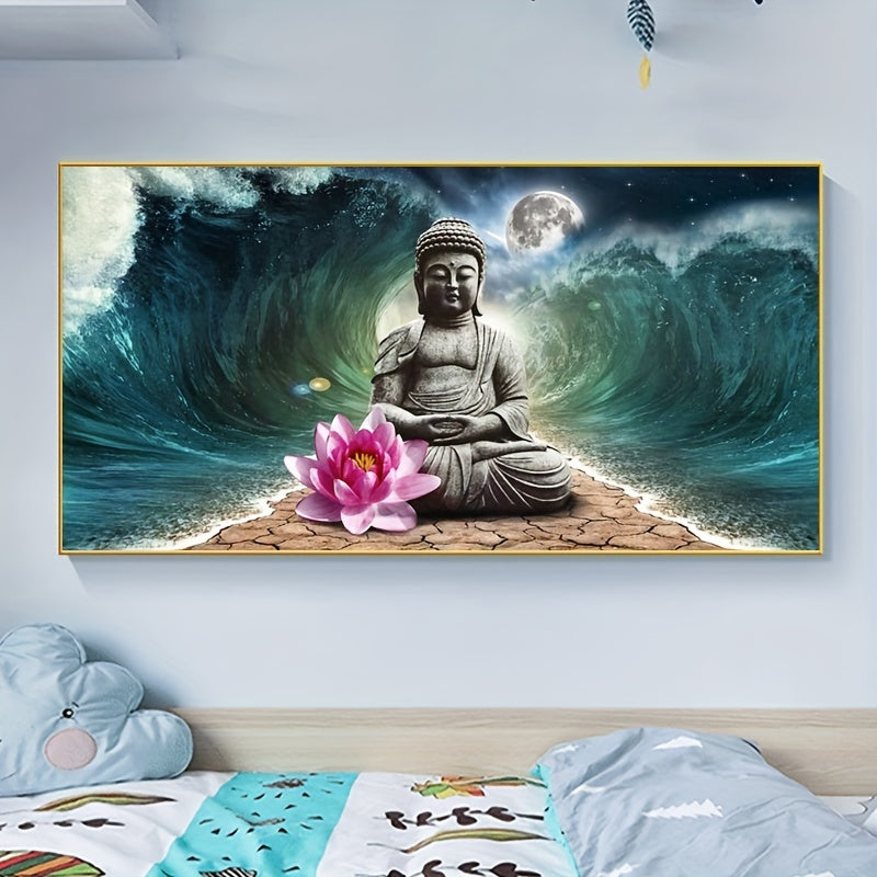 Large Buddha Diamond Painting Kit Home Decoration 35x78in