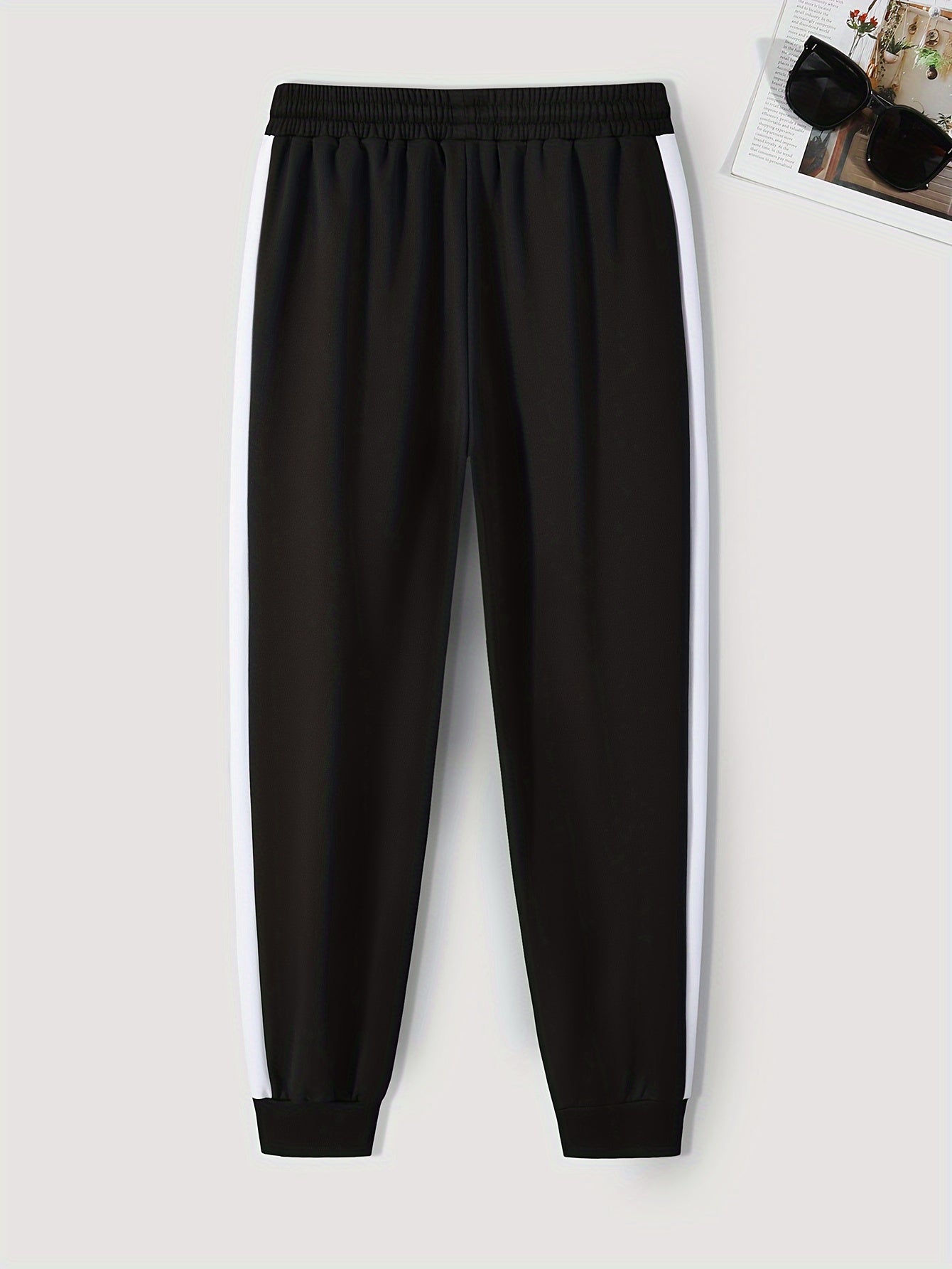 Men's Print Drawstring Sweatpants Loose Casual Trousers for Spring Autumn