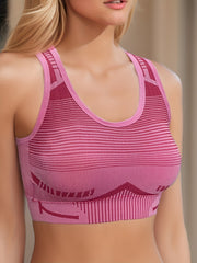 Racerback Wireless Sports Bra High Impact Shockproof Bra Women's Lingerie