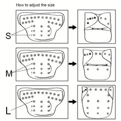 1PC Ecological Baby Cloth Diapers No Insert Washable Reusable Nappy Liners