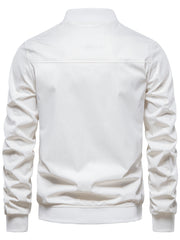 Men's Stand Collar Zipper Jacket Fall Winter