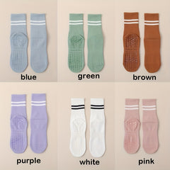 Non slip Yoga Socks Striped Silicone Dance Socks Breathable