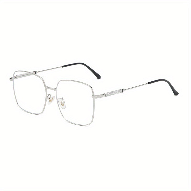 Glitter Rhinestone Square Lens Glasses For Women Men