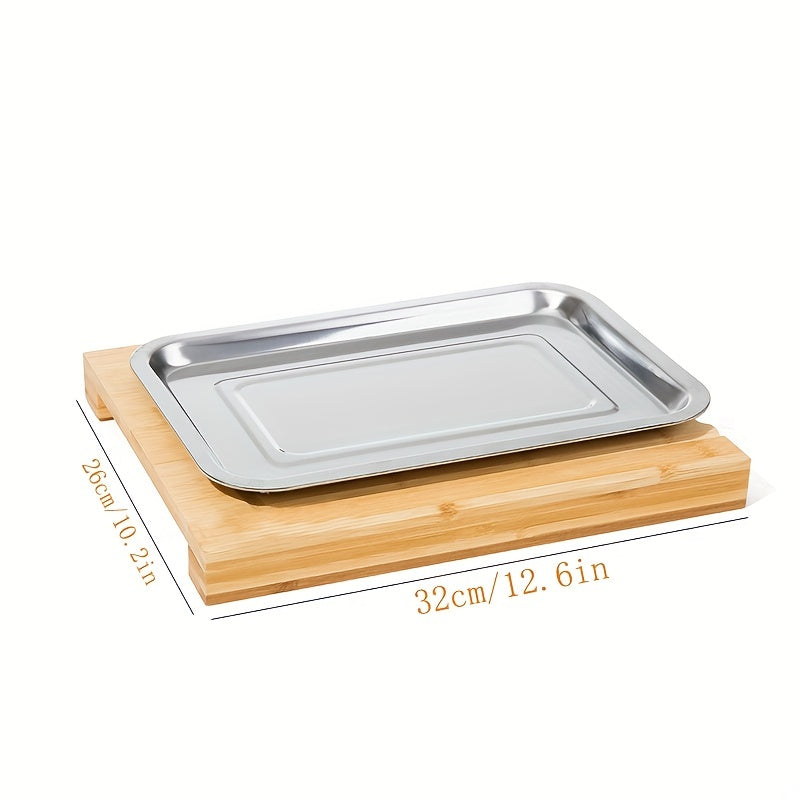 Bamboo Cutting Board With Tray - Sliding Out Chopping Board