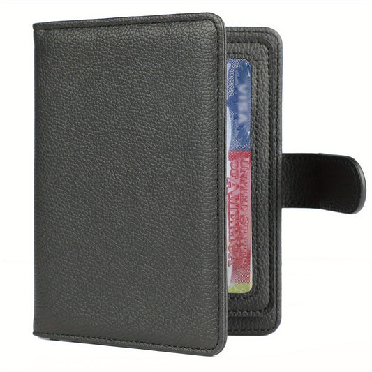 RFID Blocking Buckle Passport Holder Business Boarding Travel Passport Holder