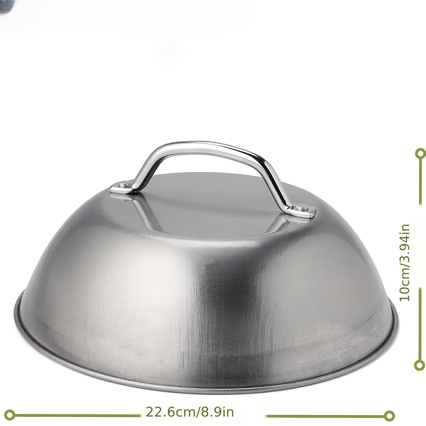 Stainless Steel 9 Inch Melting Dome Barbecue Squeegee Pot Cover
