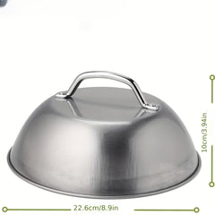 Stainless Steel 9 Inch Melting Dome Barbecue Squeegee Pot Cover