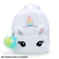 European Unicorn Plush Backpack for Toddlers
