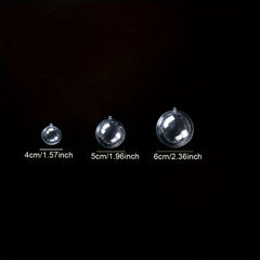 DIY Plastic Christmas Decorations Tree Balls - 12pcs Clear Ornaments Balls