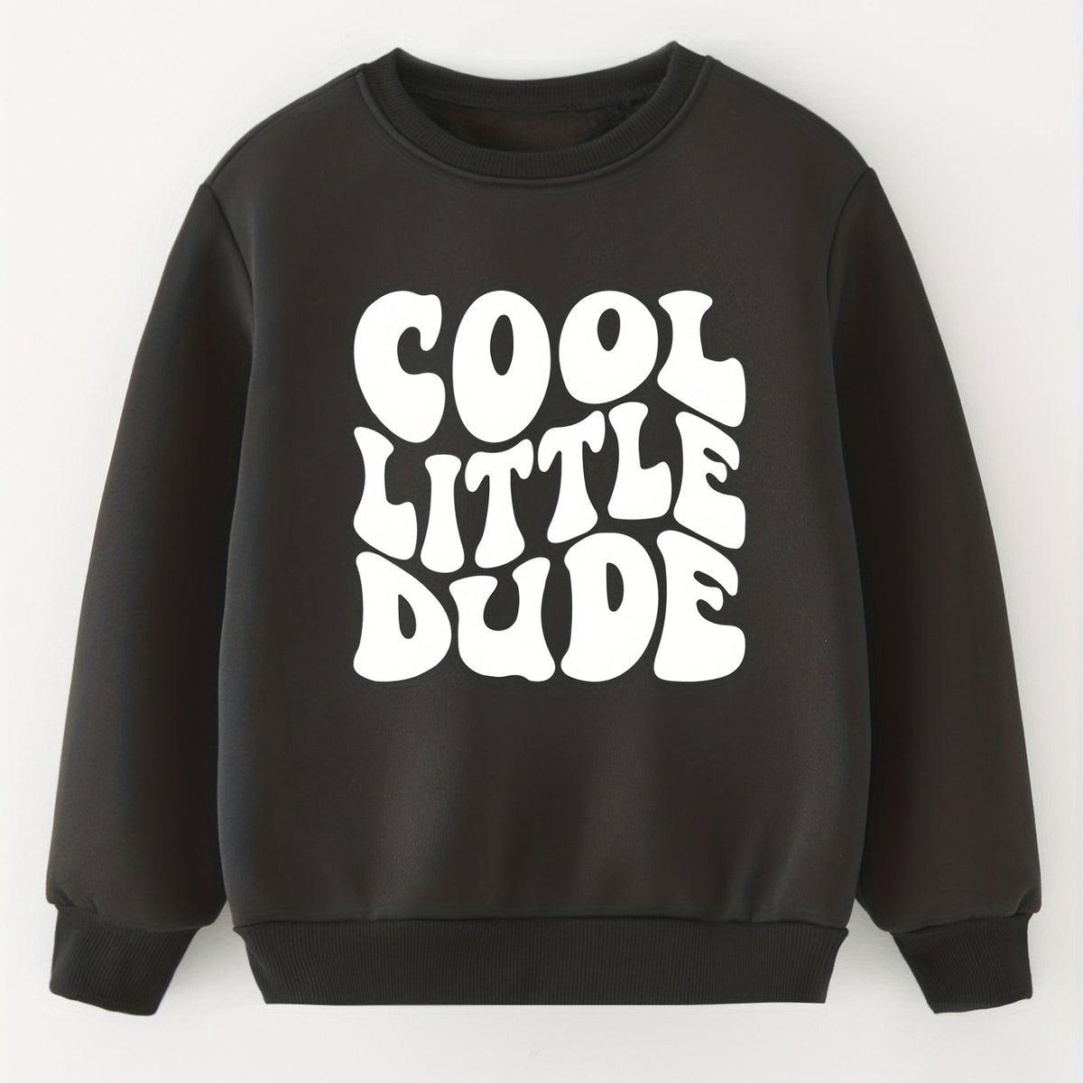 Girl's Letters Print Sweat Shirt Pullover For Little Girls