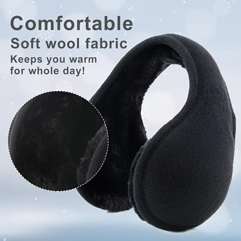 Winter Earmuffs for Men & Women Soft Breathable Windproof Adjustable Fit