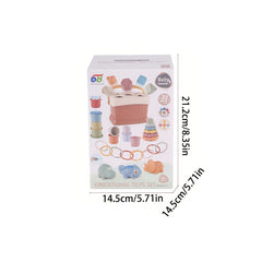 Baby Stacking Cups Shape Sorters Set Animals Toys