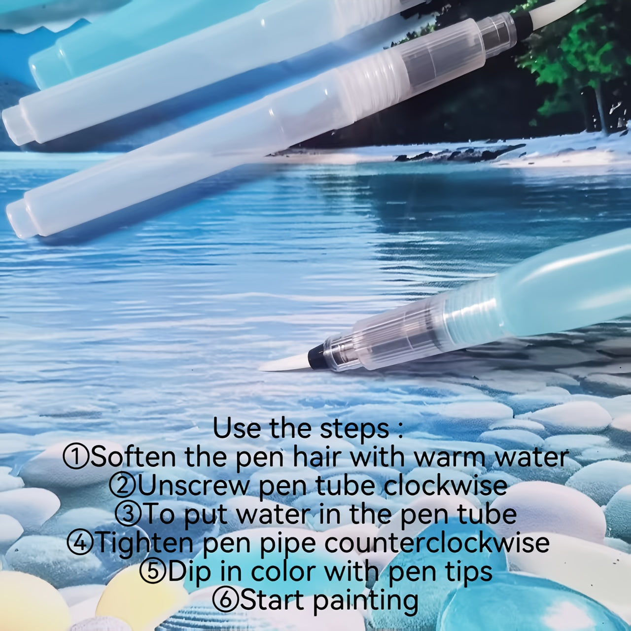 Watercolor Brushes High Nylon Brush Set for Beginners Painting