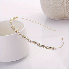 Rhinestone Faux Pearl Headband Hair Accessories